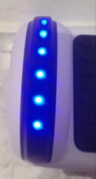 Patín hoverboard Infantil blanco luz led altavoz