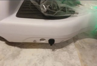 Patín hoverboard Infantil blanco luz led altavoz