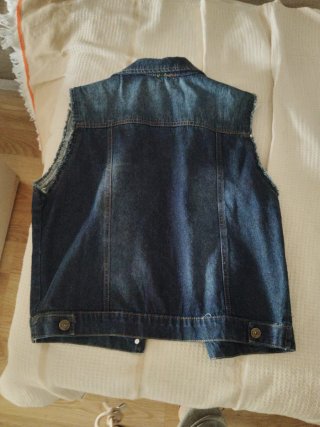 Chaleco vaquero azul talla L