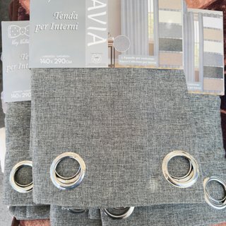 4 Tende Vivy Victoria Grigio 140x280 cm.