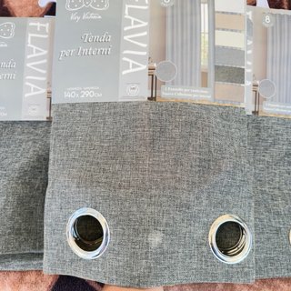 4 Tende Vivy Victoria Grigio 140x280 cm.