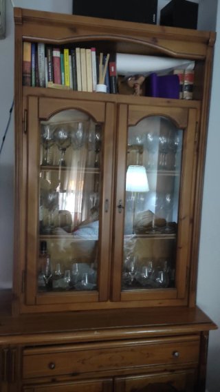 Mueble de salón rústico madera