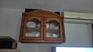 Mueble de salón rústico madera