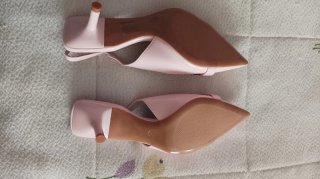 Zapatos rosas 38 slingback hebilla