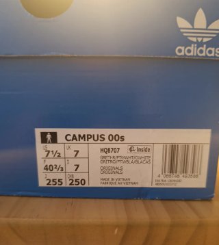Adidas Campus Zapatillas Grises y Blancas Original