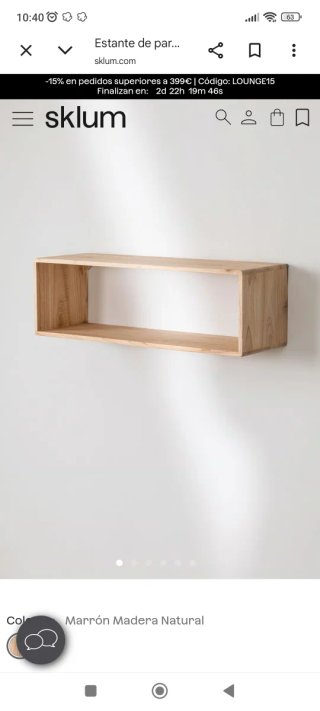 Estantería Sklum Madera