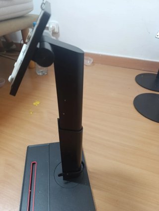 Soporte TV negro base redonda