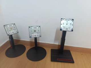 Soporte TV negro base redonda