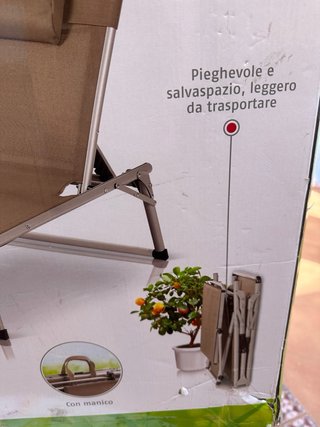 Tumbona Florabest plegable con parasol