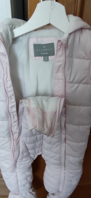 Buzo de nieve para bebé rosa