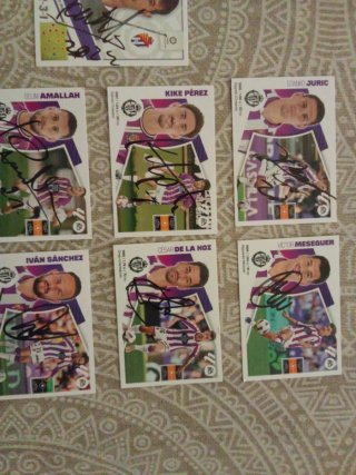 Cromos Firmados Valladolid CF