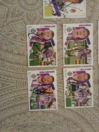 Cromos Firmados Valladolid CF