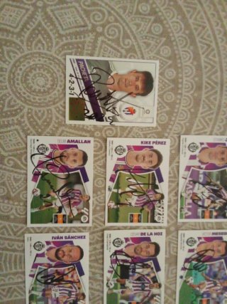 Cromos Firmados Valladolid CF