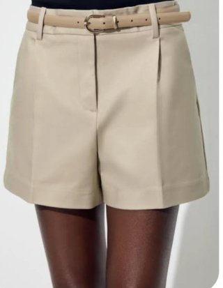 Bermuda Zara Pinzas con Cinturón Talla XL