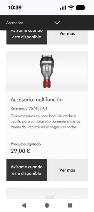 Boquilla Dyson V8