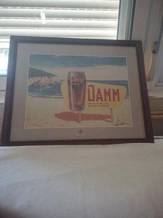 Cuadro Publicitario Cerveza Damm