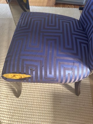 Coppia di poltrone Indietro blu e grigio