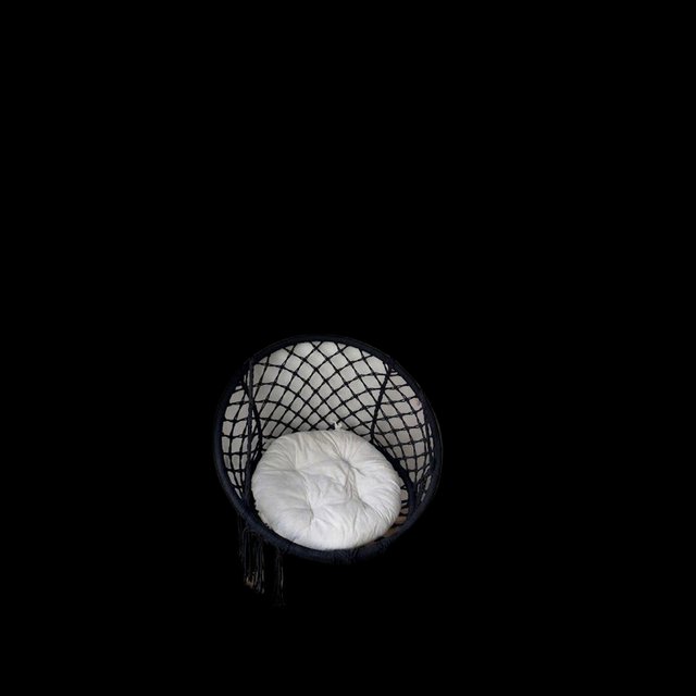 Silla Colgante Negra y Blanca