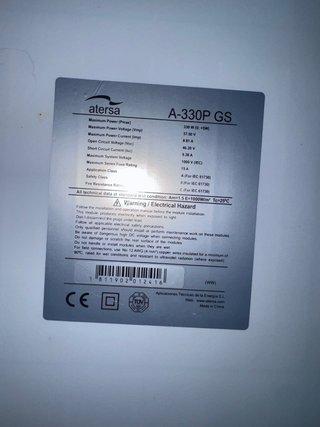 Panel solar 330W