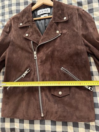 Chaqueta cazadora Biker Cuero Marrón Loewe