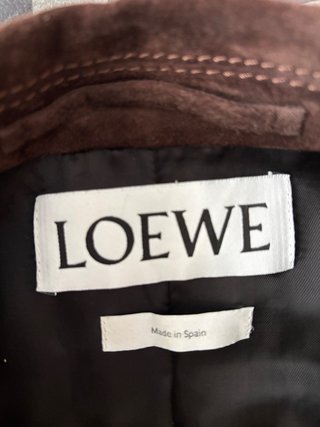 Chaqueta cazadora Biker Cuero Marrón Loewe