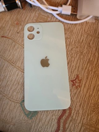 Tapa Cristal Trasera iPhone 12 Blanca