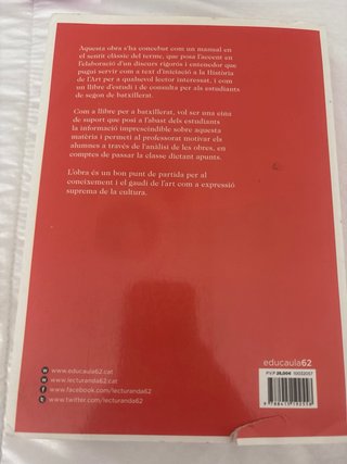Història de l'art, Batxillerat