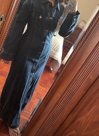 Vestido vaquero largo Zara