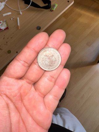 Moneda antigua griega 100 dracmas