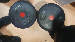 2 Mancuernas York 35kg 2 de 37.5 y 2 de 32.5kg