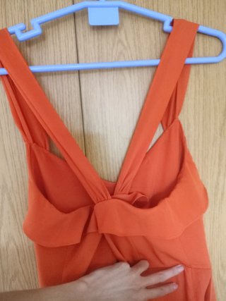 Mono elegante naranja fiesta
