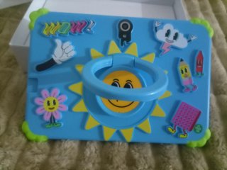 Tablet Infantil Azul con Divertidos Diseños