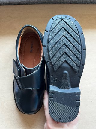 Zapatos Blucher Colegiales Azul T.33