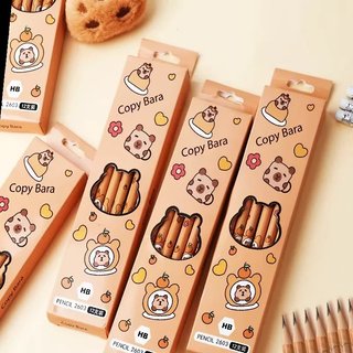 Scatola di 12 matite HB Kawaii