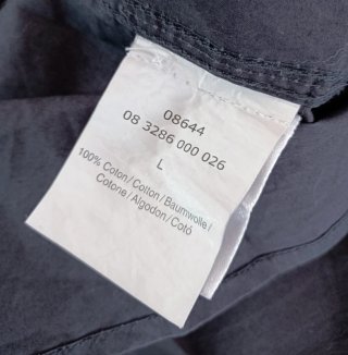 Camicia cargo uomo nera taglia L manica lunga