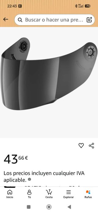 Casco SHARK S-900 Fujing Talla M