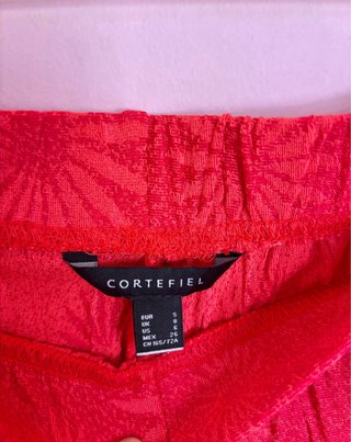 Conjunto Cortefiel Top y Pantalón Fucsia Talla S