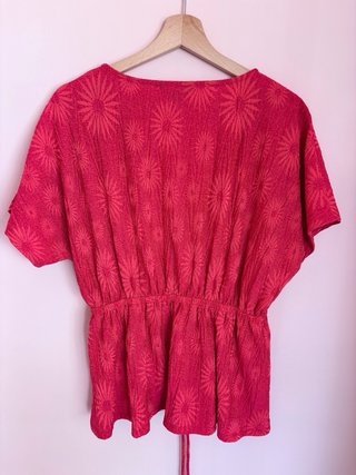 Conjunto Cortefiel Top y Pantalón Fucsia Talla S