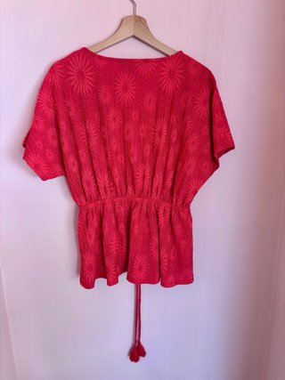 Conjunto Cortefiel Top y Pantalón Fucsia Talla S