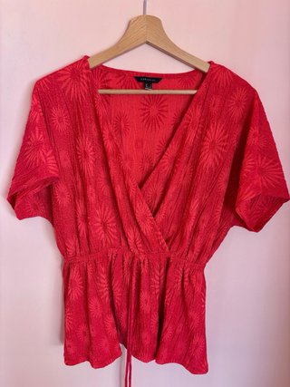 Conjunto Cortefiel Top y Pantalón Fucsia Talla S