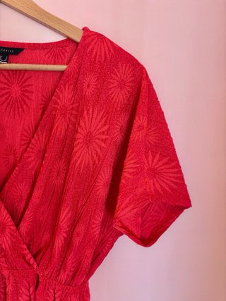 Conjunto Cortefiel Top y Pantalón Fucsia Talla S