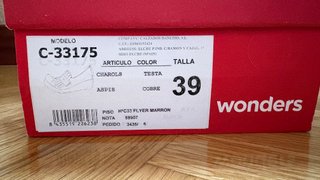 Mocasines Wonders mujer marrones plataforma