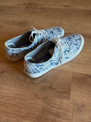 Zapatillas Vans Estampadas en azul y blanco