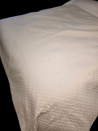 Colcha boutí fina piqué azul y blanco