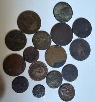 Lote 16 Monedas Antiguas y Vintage