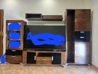 Mueble de salón modular madera