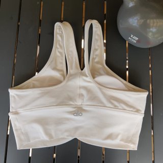 Top fitness Alo bianco panna