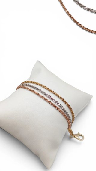 Gargantilla y pulsera plata