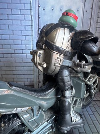 Figura TMNT Raphael en Moto