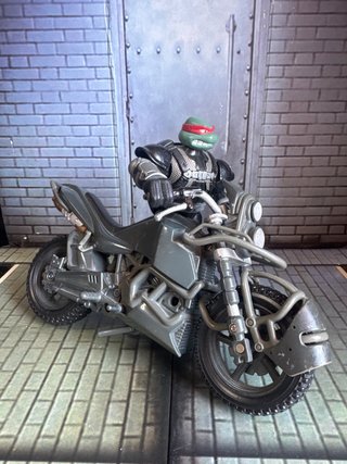Figura TMNT Raphael en Moto